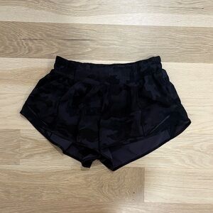 lululemon athletica Black Camo Athletic Shorts